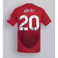 Dres Manchester United Diogo Dalot #20 Domáci 2024-25 Krátky Rukáv